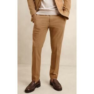 Banana Republic Tailored Fit Suit Trouser Pant Camel Mens Size 38x32 New